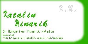 katalin minarik business card